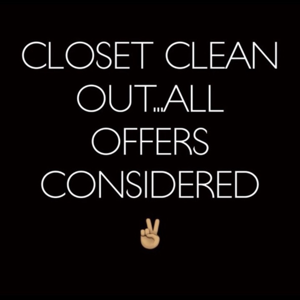 Clearing out my closet!!